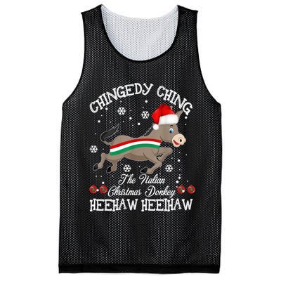 The Italian Donkey Christmas Chingedy Ching Dominick Donkey Xmas Mesh Reversible Basketball Jersey Tank