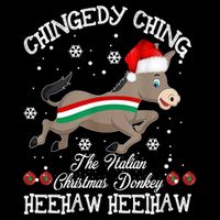 The Italian Donkey Christmas Chingedy Ching Dominick Donkey Xmas Zip Tote Bag