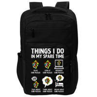 Things I Do In My Spare Time Cube Puzzle Speed Cubing Impact Tech Backpack