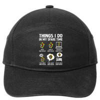 Things I Do In My Spare Time Cube Puzzle Speed Cubing 7-Panel Snapback Hat