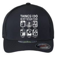 Things I Do In My Spare Time Chess Player Funny Chess Lover Flexfit Unipanel Trucker Cap