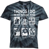 Things I Do In My Spare Time Chess Player Funny Chess Lover Kids Tie-Dye T-Shirt