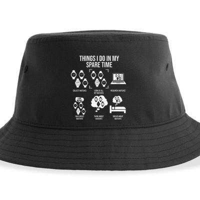 Things I Do In My Spare Time Horologist Watch Collector Sustainable Bucket Hat