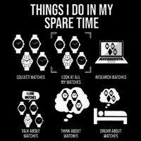 Things I Do In My Spare Time Horologist Watch Collector Poster