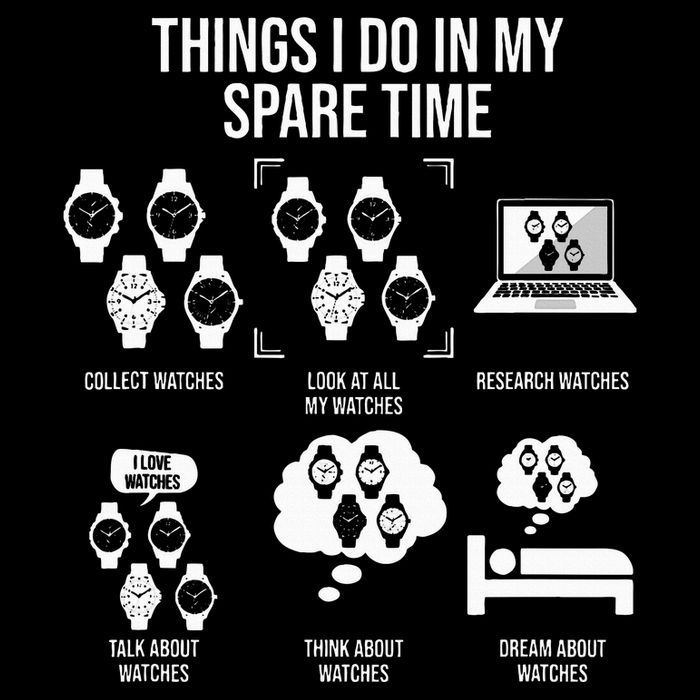 Things I Do In My Spare Time Horologist Watch Collector Poster