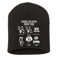 Things I Do In My Spare Time Horologist Watch Collector Short Acrylic Beanie