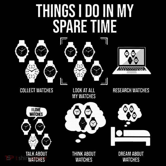 Things I Do In My Spare Time Horologist Watch Collector Zip Tote Bag