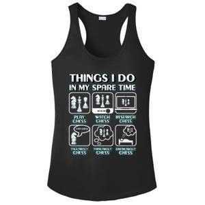 Things I Do In My Spare Time Chess Player Chess Ladies PosiCharge Competitor Racerback Tank