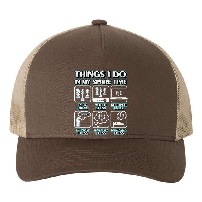 Things I Do In My Spare Time Chess Player Chess Yupoong Adult 5-Panel Trucker Hat