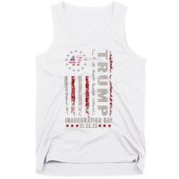 Trump Inauguration Day 2025 Memorabilia Usa Flag Vintage Tank Top