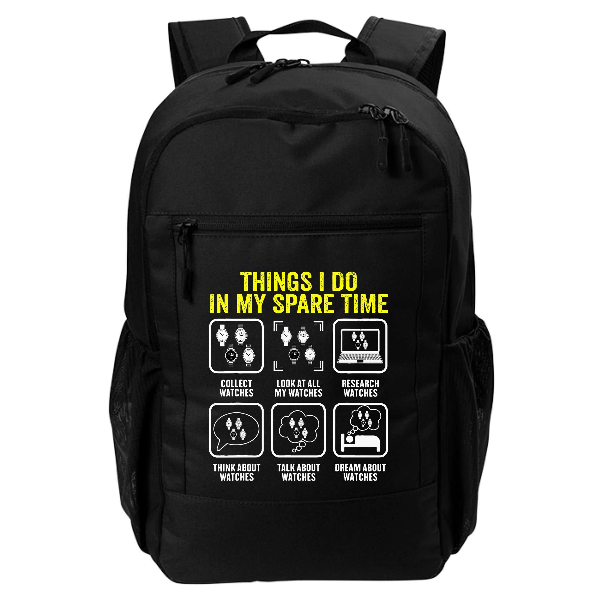 Things I Do In My Spare Time Horologist Watch Collector Backpack