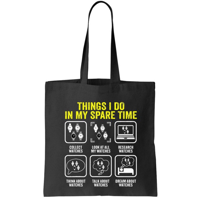 Things I Do In My Spare Time Horologist Watch Collector Bag