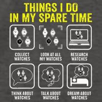 Things I Do In My Spare Time Horologist Watch Collector Vector Backpack