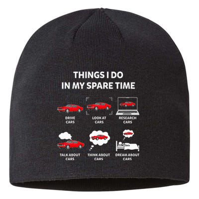 Things I Do In My Spare Time Drive Cars Look At Cars Funny Sustainable Beanie