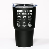 Things I Do In My Spare Time Funny Gun Lover Gun Enthusiast Tumbler