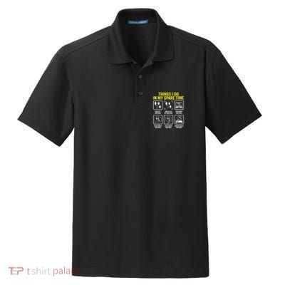 Things I Do In My Spare Time Horologist Watch Collector Dry Zone Grid Polo