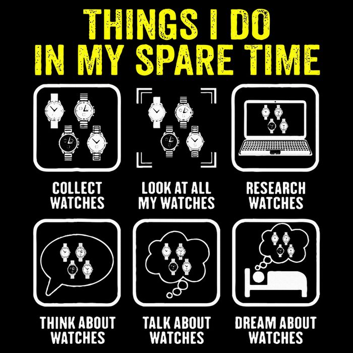 Things I Do In My Spare Time Horologist Watch Collector Poster