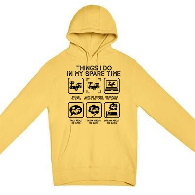 Things I Do In My Spare Time RC Car Racing Racers Enthusiast Premium Pullover Hoodie