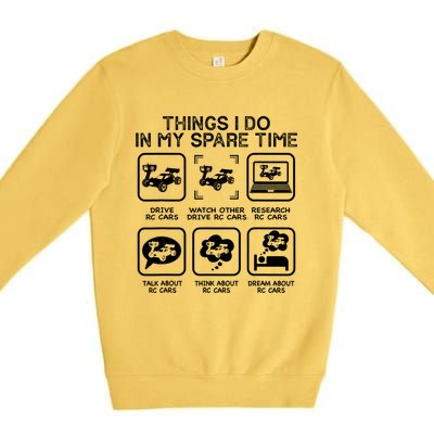 Things I Do In My Spare Time RC Car Racing Racers Enthusiast Premium Crewneck Sweatshirt