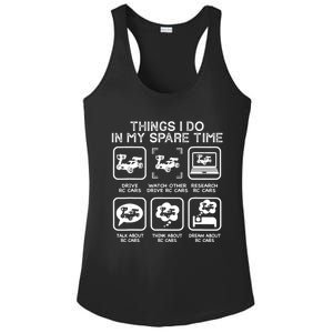 Things I Do In My Spare Time RC Car Racing Racers Enthusiast Ladies PosiCharge Competitor Racerback Tank