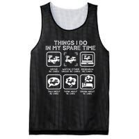 Things I Do In My Spare Time RC Car Racing Racers Enthusiast Mesh Reversible Basketball Jersey Tank