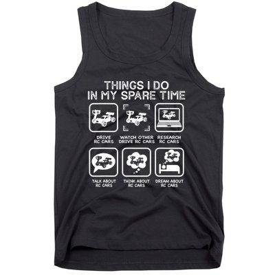 Things I Do In My Spare Time RC Car Racing Racers Enthusiast Tank Top