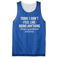 Today I Don't Feel Like Doing Anything Except My Friend Gift Mesh Reversible Basketball Jersey Tank