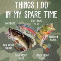 Thing I Do In My Spare Time Fishing Funny Legacy Tie Dye Trucker Hat