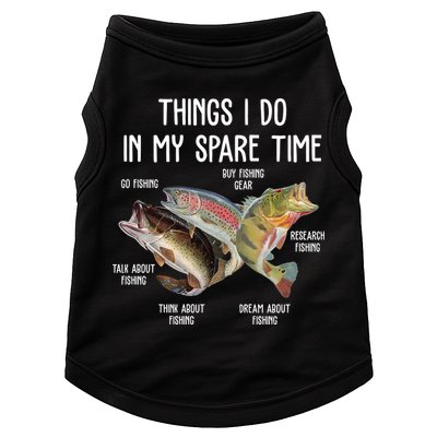 Thing I Do In My Spare Time Fishing Funny Doggie Tank