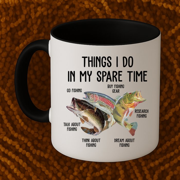 Thing I Do In My Spare Time Fishing Funny Mug