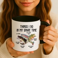 Thing I Do In My Spare Time Fishing Funny Mug