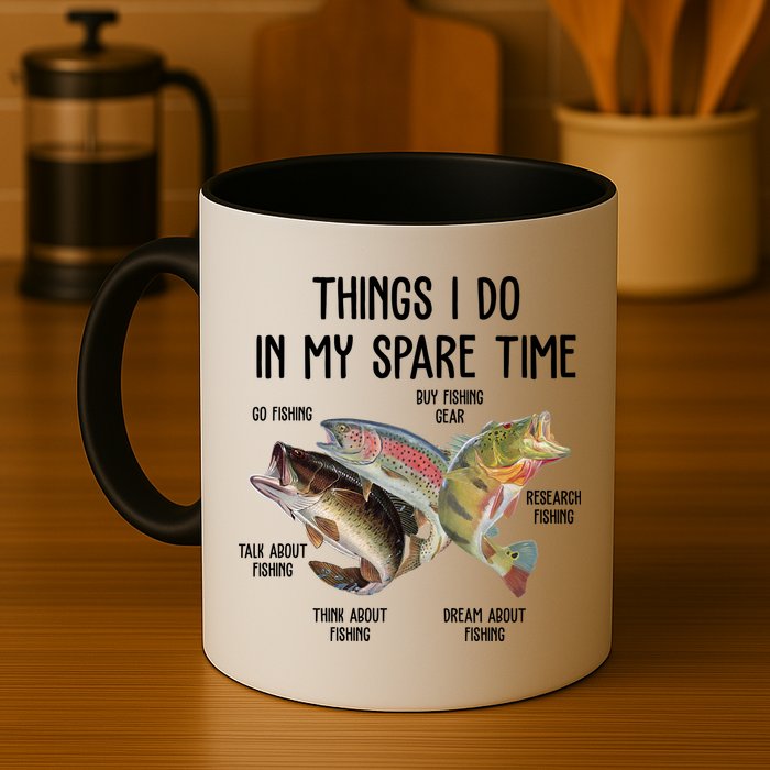 Thing I Do In My Spare Time Fishing Funny Mug