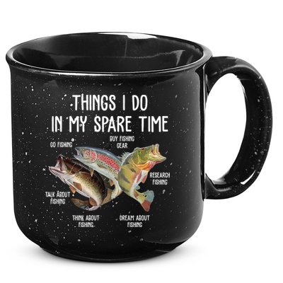 Thing I Do In My Spare Time Fishing Funny 15oz Campfire Ceramic Mug