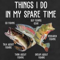 Thing I Do In My Spare Time Fishing Funny Trucker Hat