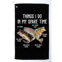 Thing I Do In My Spare Time Fishing Funny Golf Towel
