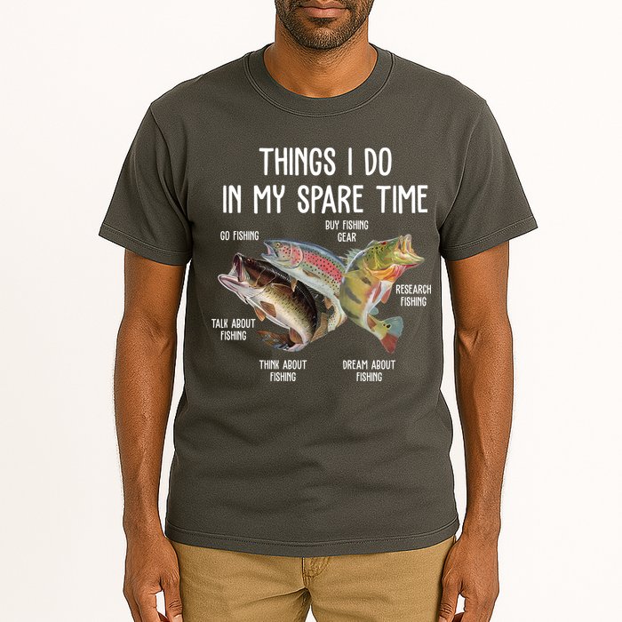 Thing I Do In My Spare Time Fishing Funny Tall T-Shirt