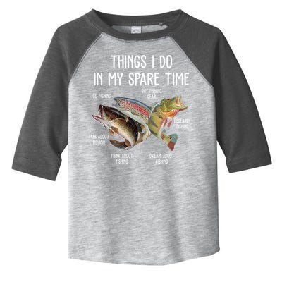 Thing I Do In My Spare Time Fishing Funny Toddler Fine Jersey T-Shirt