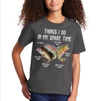 Thing I Do In My Spare Time Fishing Funny Kids T-Shirt