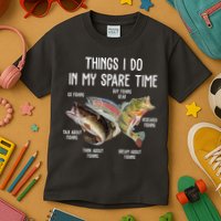 Thing I Do In My Spare Time Fishing Funny Kids T-Shirt