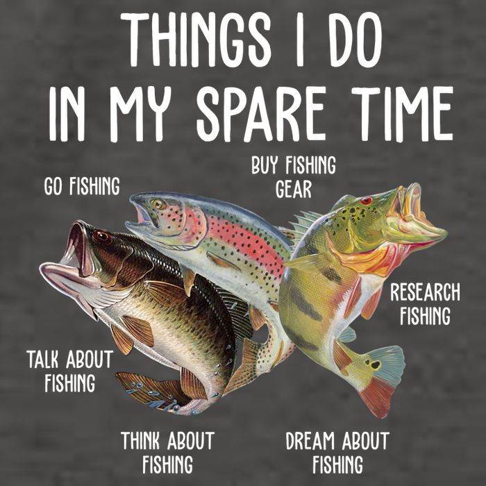 Thing I Do In My Spare Time Fishing Funny Vector Backpack