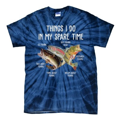 Thing I Do In My Spare Time Fishing Funny Tie-Dye T-Shirt