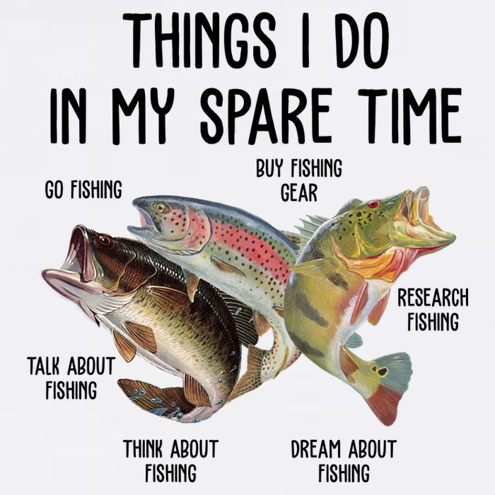 Thing I Do In My Spare Time Fishing Funny Garment-Dyed Sweatshirt