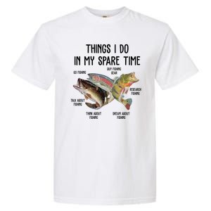 Thing I Do In My Spare Time Fishing Funny Garment-Dyed Heavyweight T-Shirt