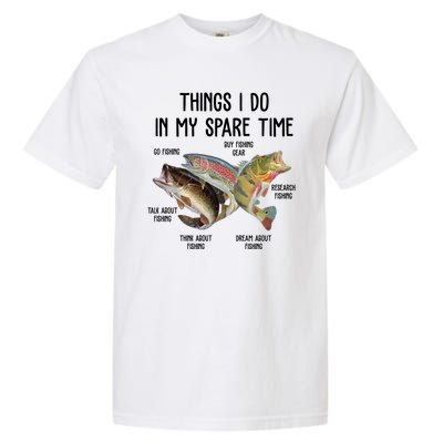 Thing I Do In My Spare Time Fishing Funny Garment-Dyed Heavyweight T-Shirt