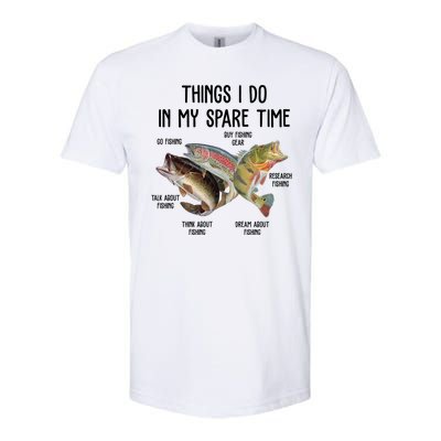 Thing I Do In My Spare Time Fishing Funny Softstyle® CVC T-Shirt