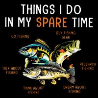 Things I Do In My Spare Time Funny Fishing Things Mesh Reversible Basketball Jersey Tank