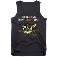 Things I Do In My Spare Time Funny Fishing Things Tank Top