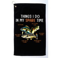 Things I Do In My Spare Time Funny Fishing Things Golf Towel
