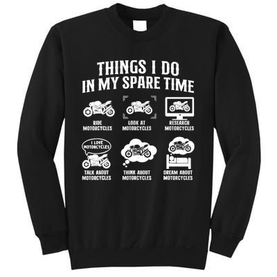 Things I Do In My Spare Time Biker Motorcycle Rider Riding Sweatshirt