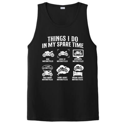 Things I Do In My Spare Time Biker Motorcycle Rider Riding PosiCharge Competitor Tank